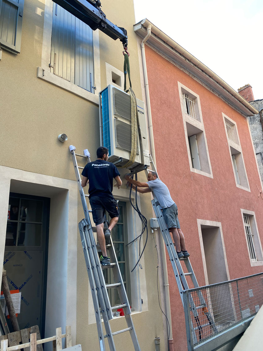 Installation climatisation Rioux Associés